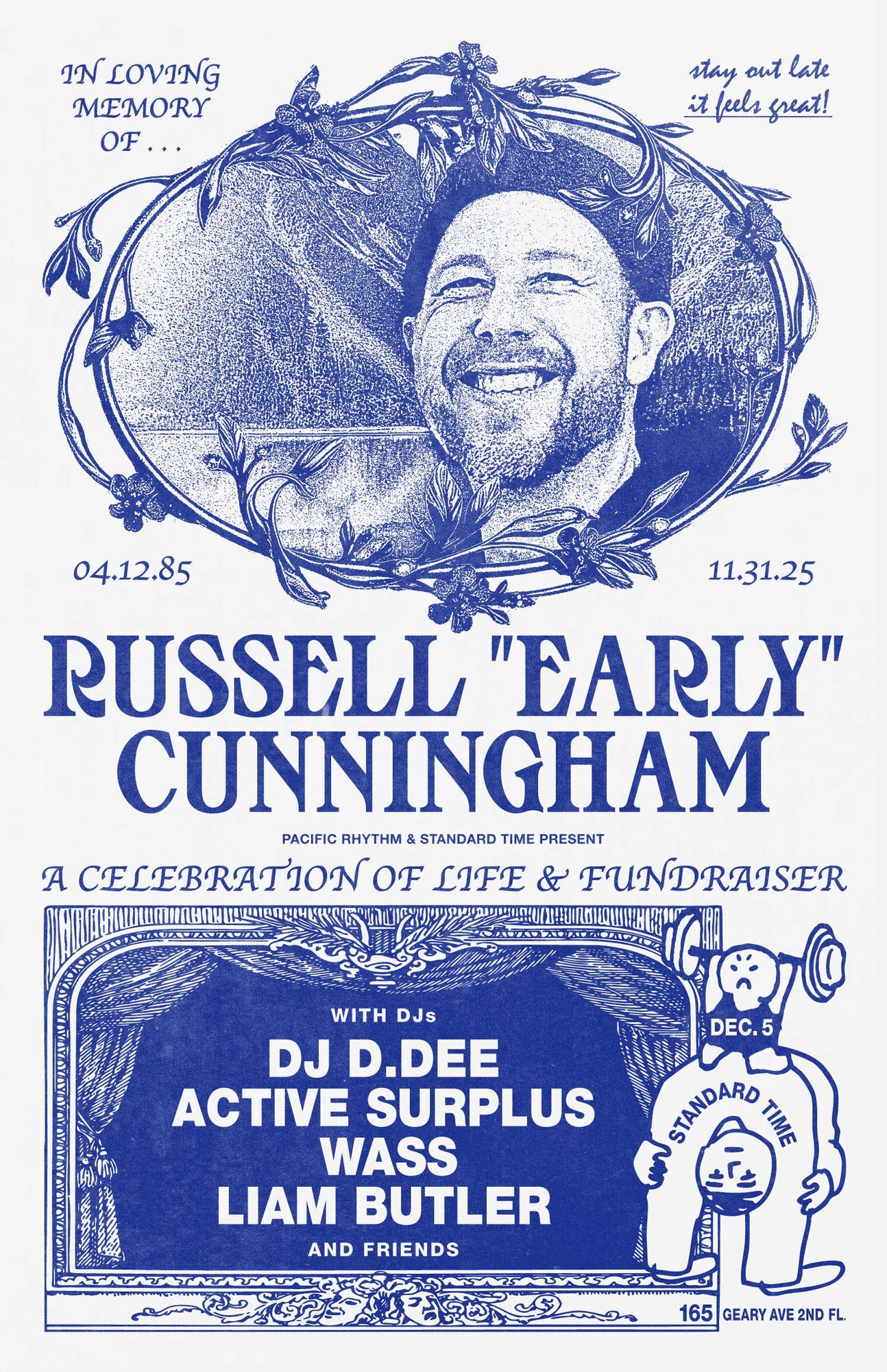 Remembering Russell 'early' Cunningham with Pacific Rhythm & Friends
