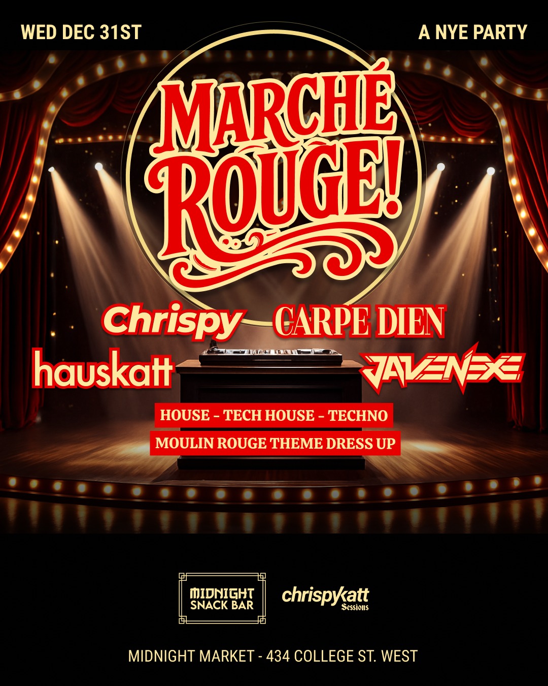 Marche Rouge NYE at Midnight Market