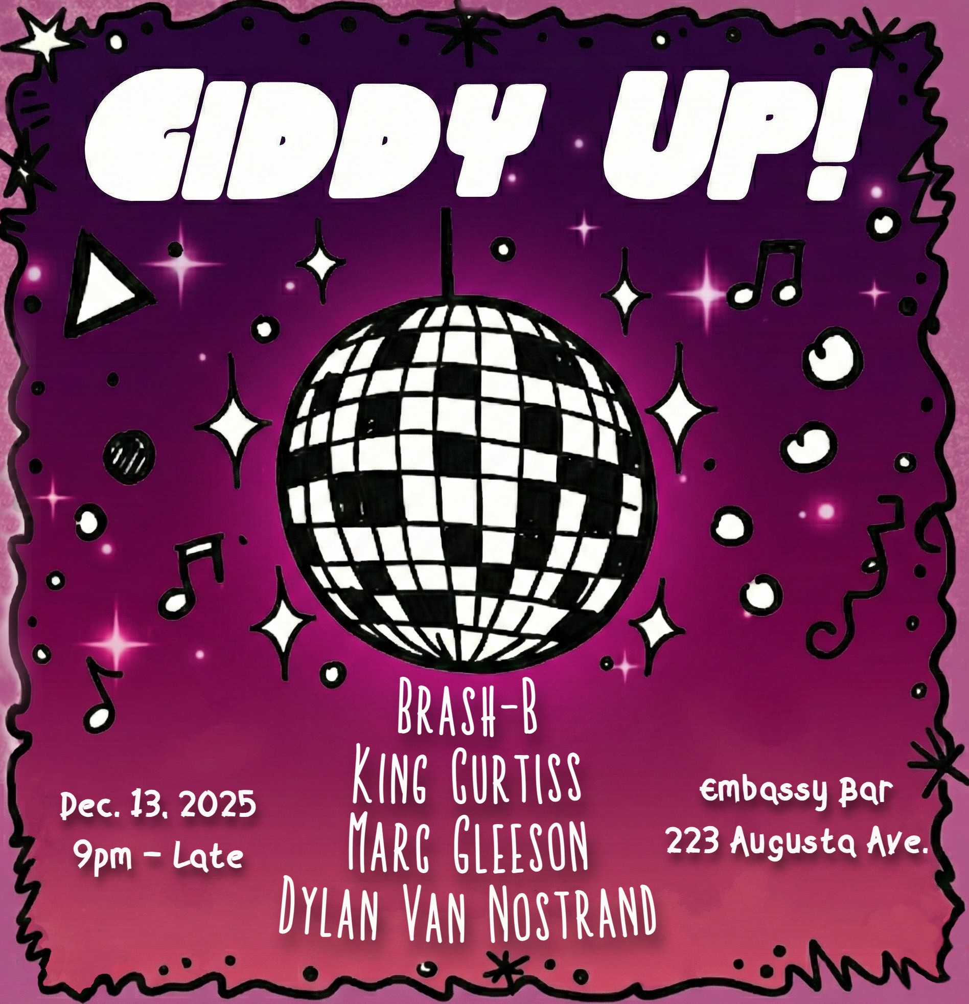 Giddy Up! feat. Brash-B, King Curtiss Winston, Marc Gleeson, Dylan Van Nostrand
