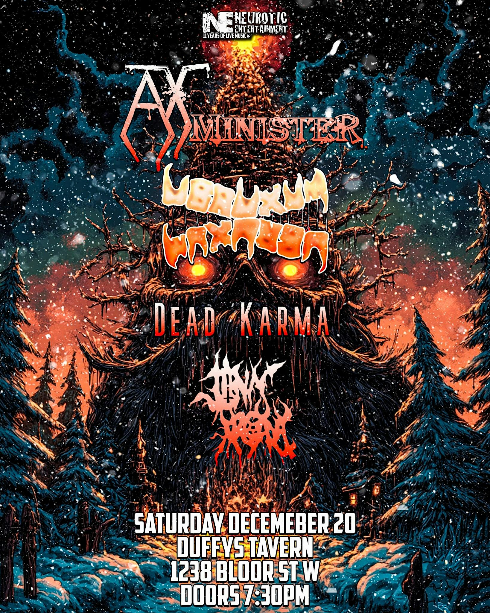 AxMinister, Ubruxum, Dead Karma & Jinn Arcana