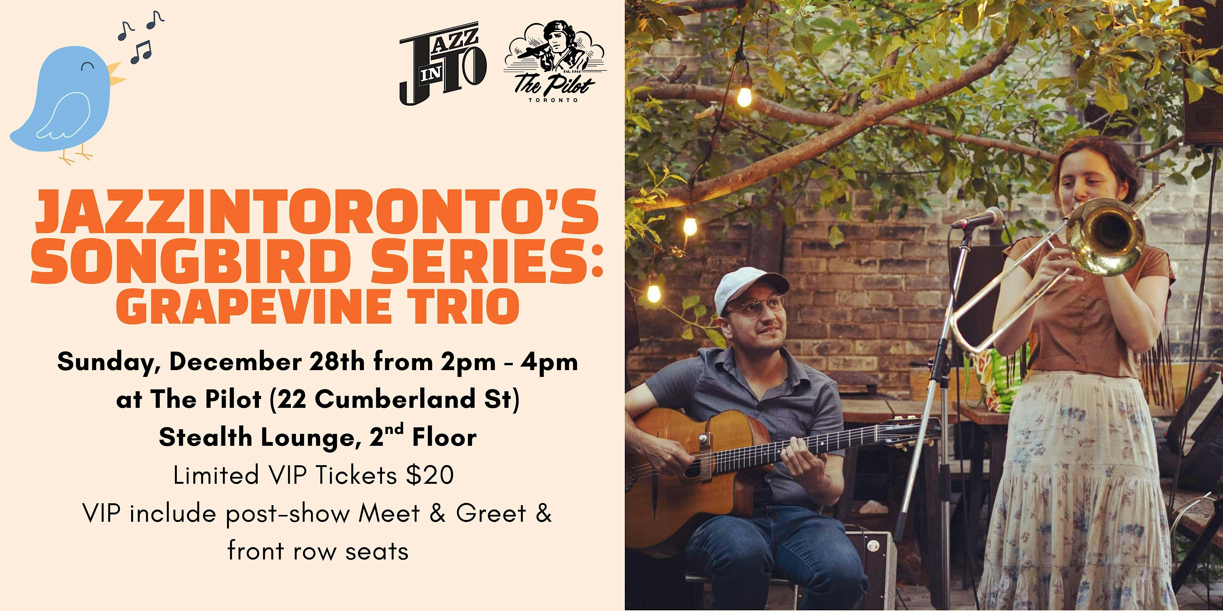 JazzInToronto's Songbird Series: Grapevine Trio