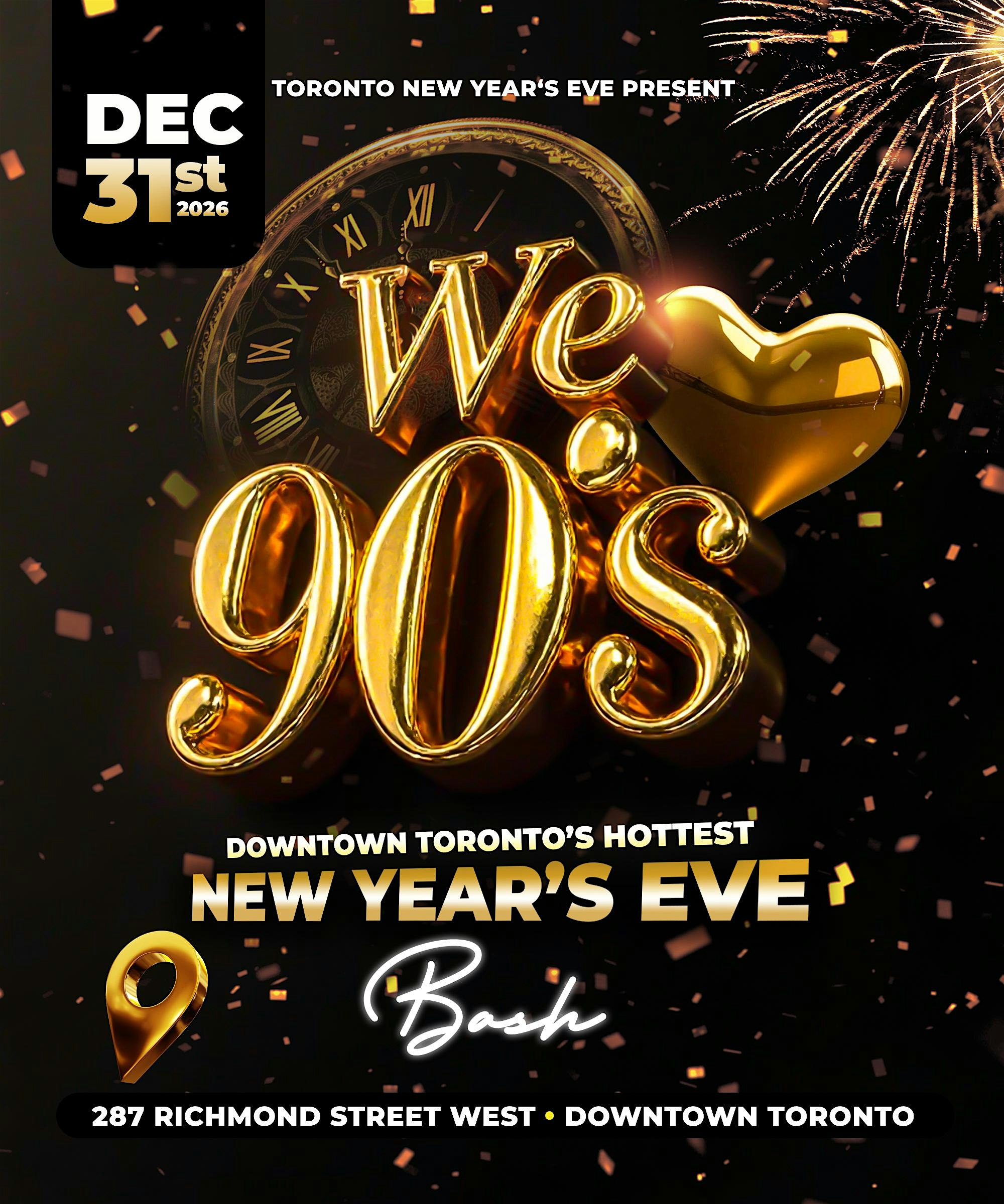 WE LOVE THE 90'S NEW YEARS EVE BASH