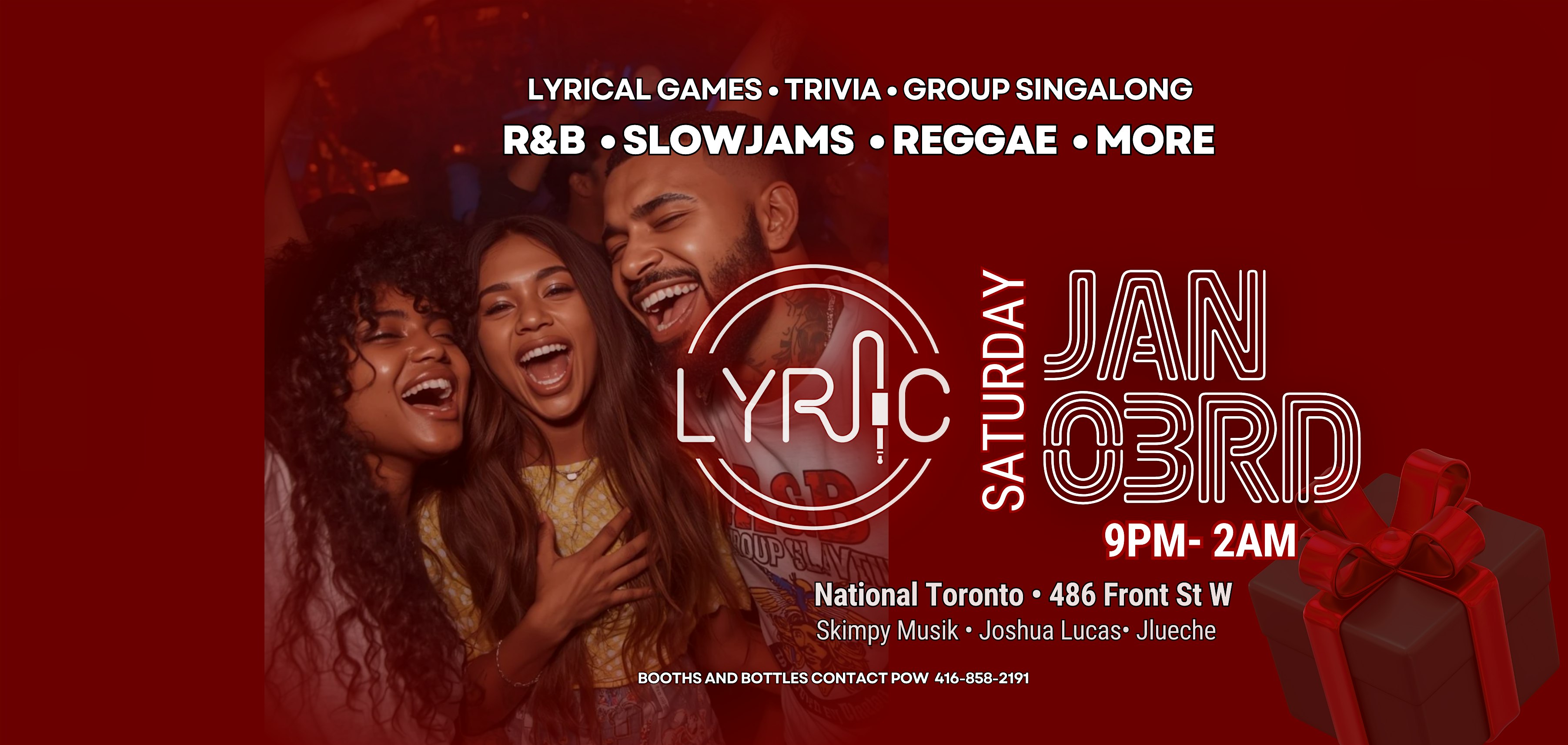 No silent nights over here.  LYRIC is your  FriendsMas after-party!