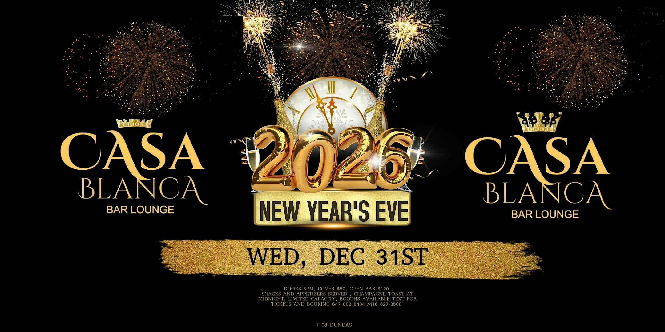 CASABLANCA 2026 NEW YEARS PARTY